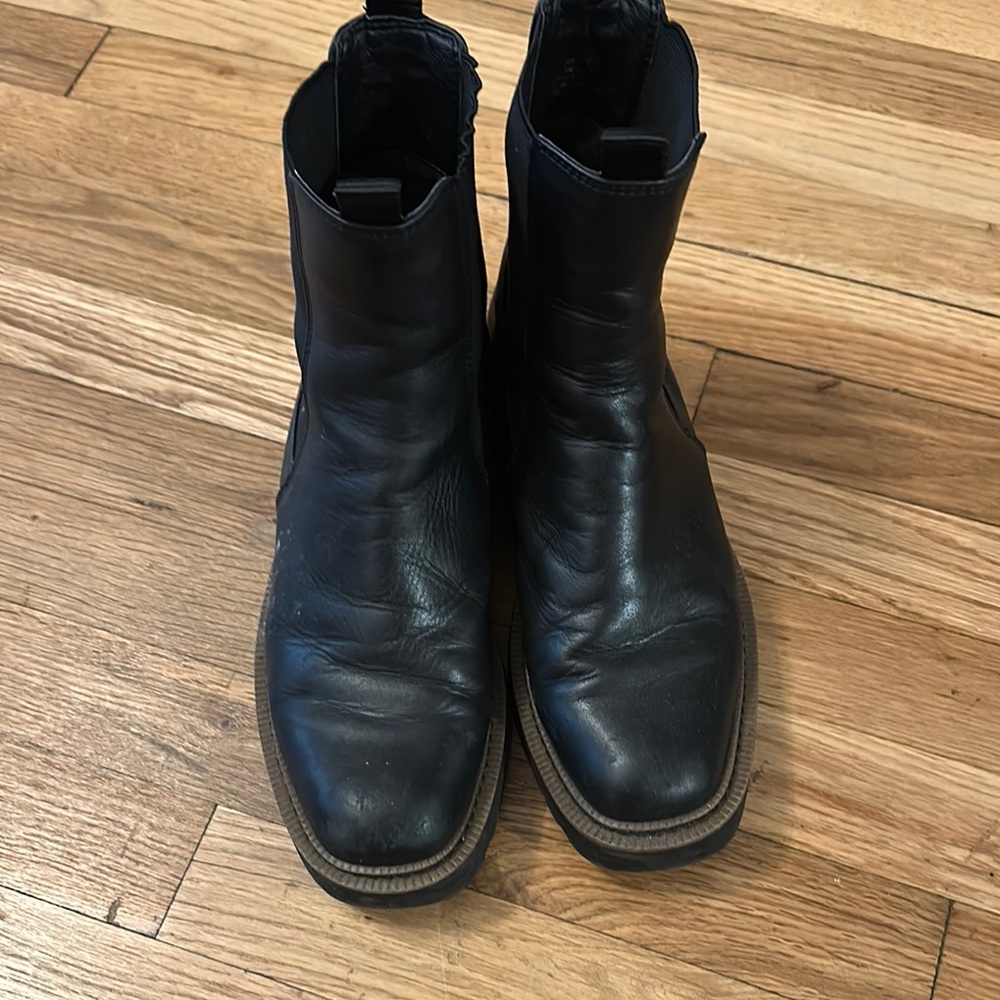 Sam Edelman Black Leather Men's Boots